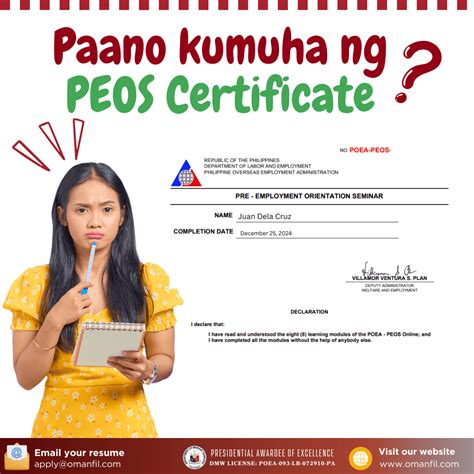 dmw peos|Paano Ma.